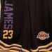 Lakers Lebron James Shorts yellow purple
