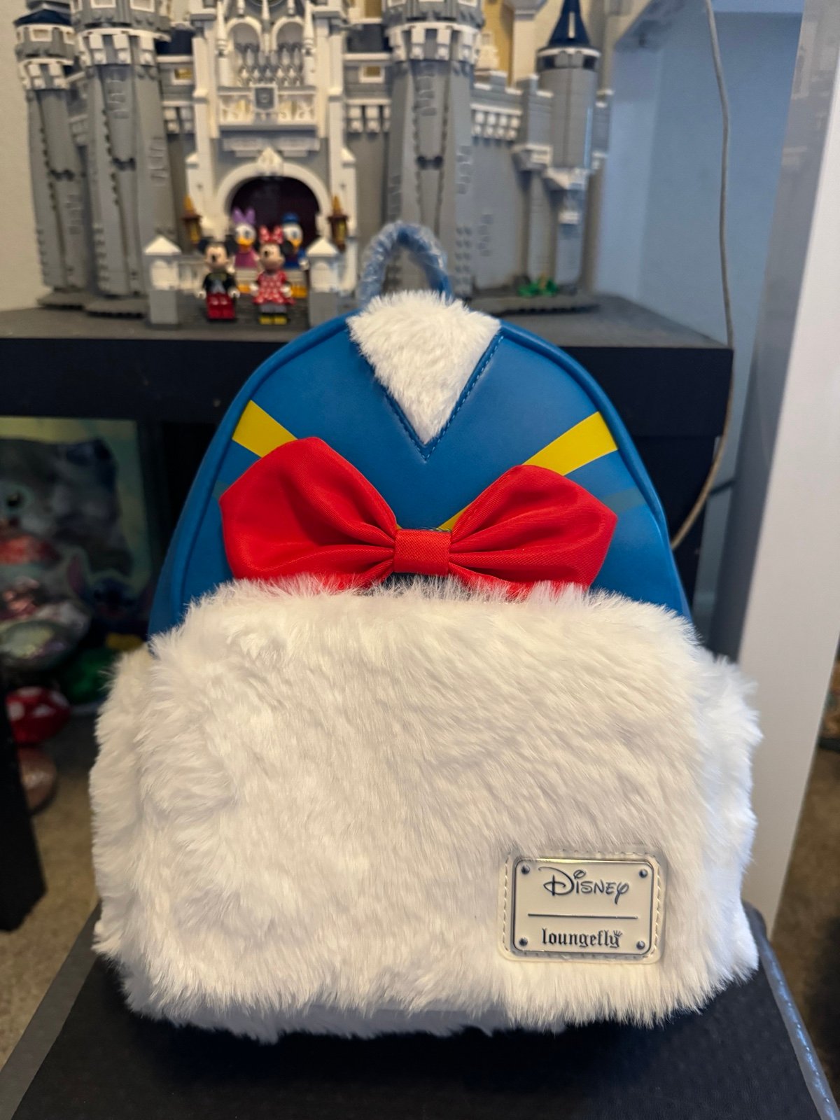 Loungefly Disney Donald Duck Furry Feet Mini Backpack