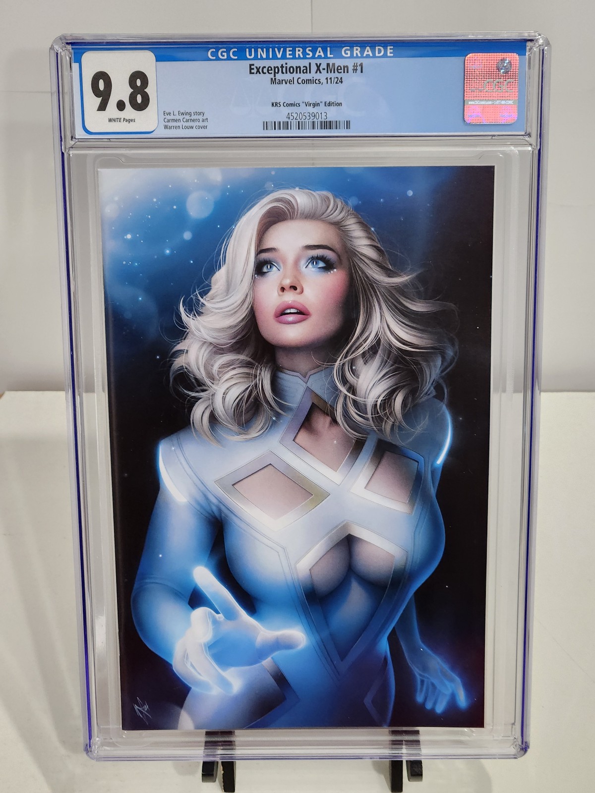Exceptional X-Men #1 Warren Louw Emma Frost Virgin Variant CGC 9.8