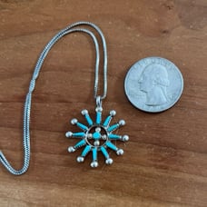 Vintage petit point Necklace