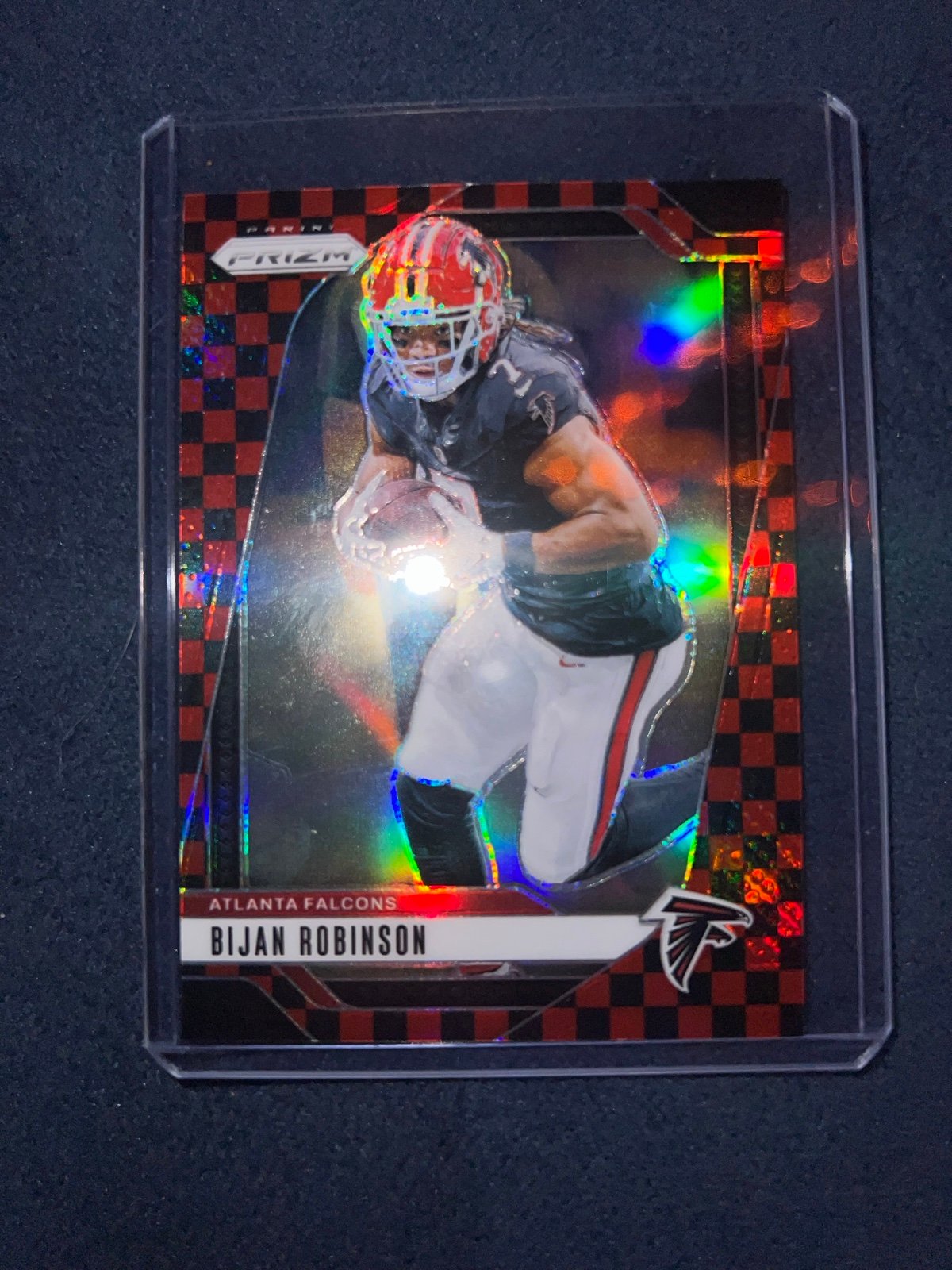 2024 Panini Prism Bijan Robinson black and red checkerboard #11