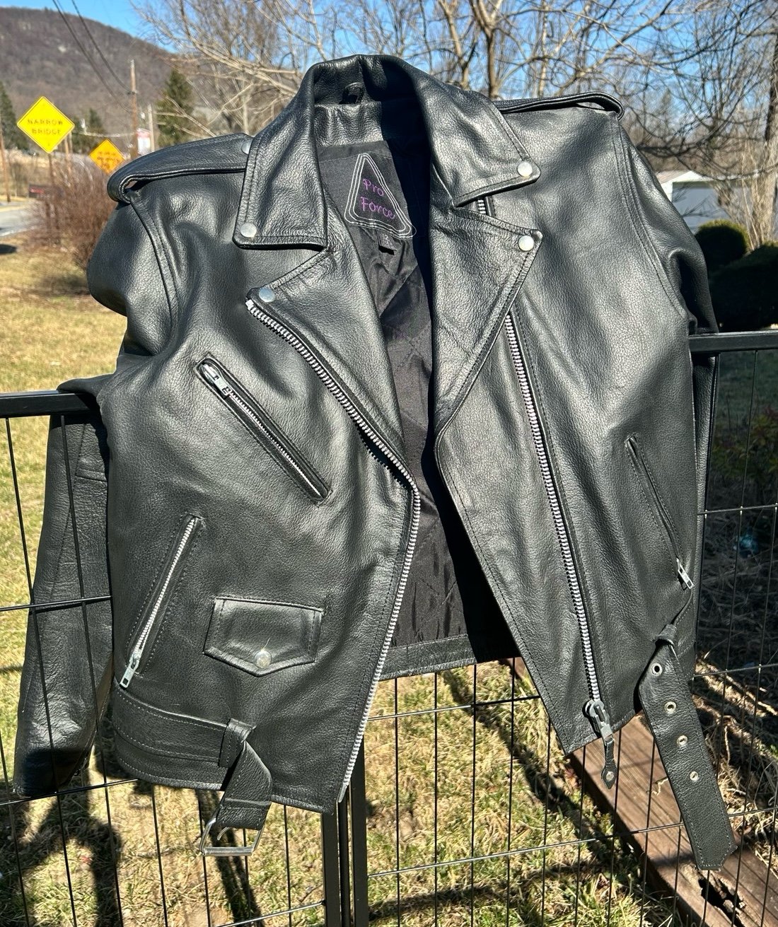 Women’s Leather Motorcycle Jacket size 12