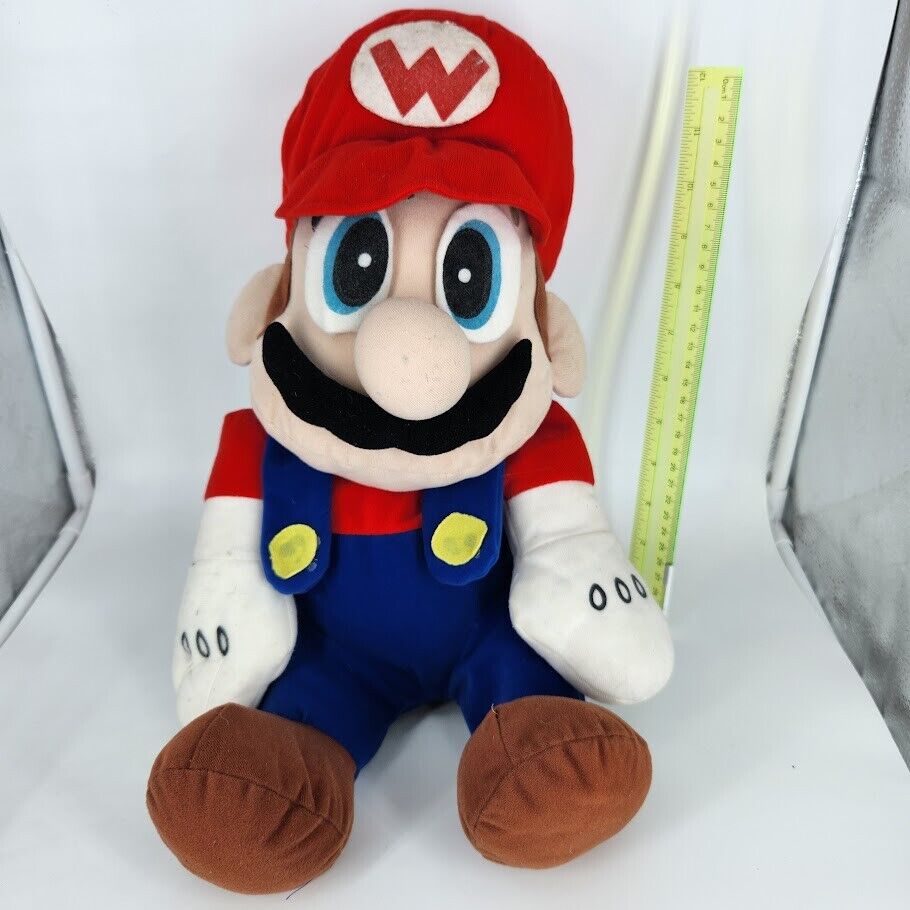 Super Mario Bros Plush EXTREMELY RARE K.O Jumbo Mario