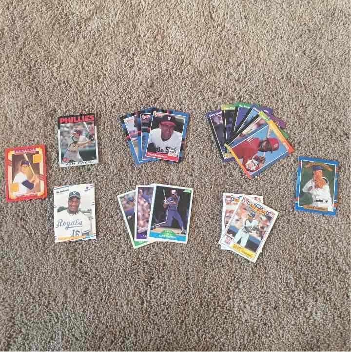 Eighteen Various 1980's Baseball Cards