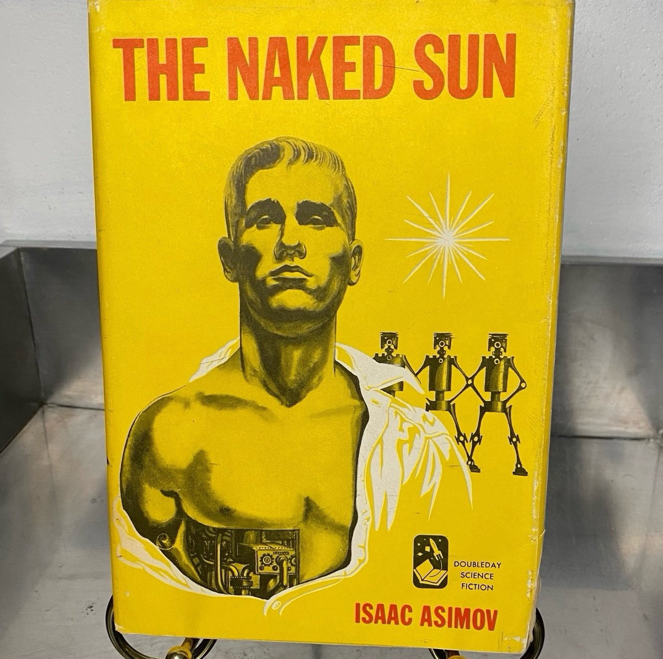 The Naked Sun by Isaac Asimov (1957) Book Club Edition -Vintage Sci-Fi Hardcover