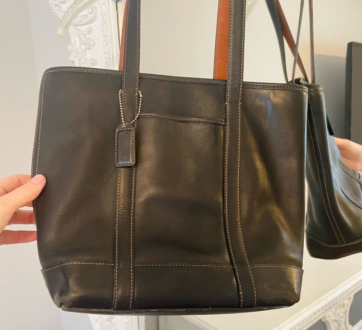 Coach Vintage leather Hampton tote 5187