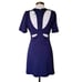 NWT Anthropologie Ponte Cut-Out Mini Dress Size Medium Navy Blue