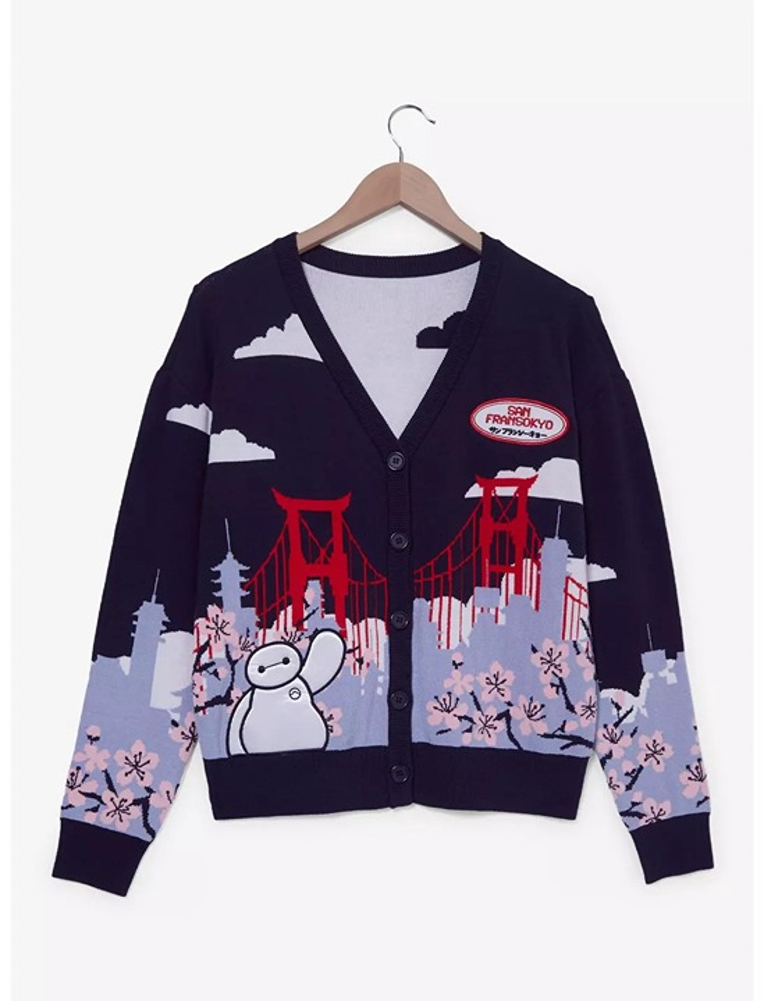 BoxLunch Exclusive MD Baymax San Fransokyo Scenic Cardigan | Sakura Japan - Disney