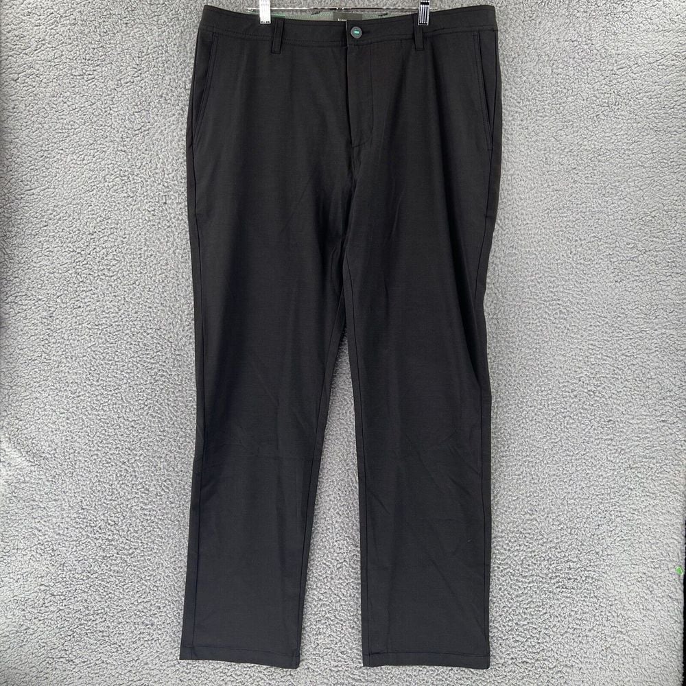 Linksoul Golf Pants Mens 38R (40x32) Black Stretch Straight Leg 110 MSRP NWT