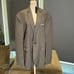 Men’s Gray Suit Jacket Blazer One Button Notched Lapel Business Size XL NWT