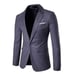 Men’s Gray Suit Jacket Blazer One Button Notched Lapel Business Size XL NWT