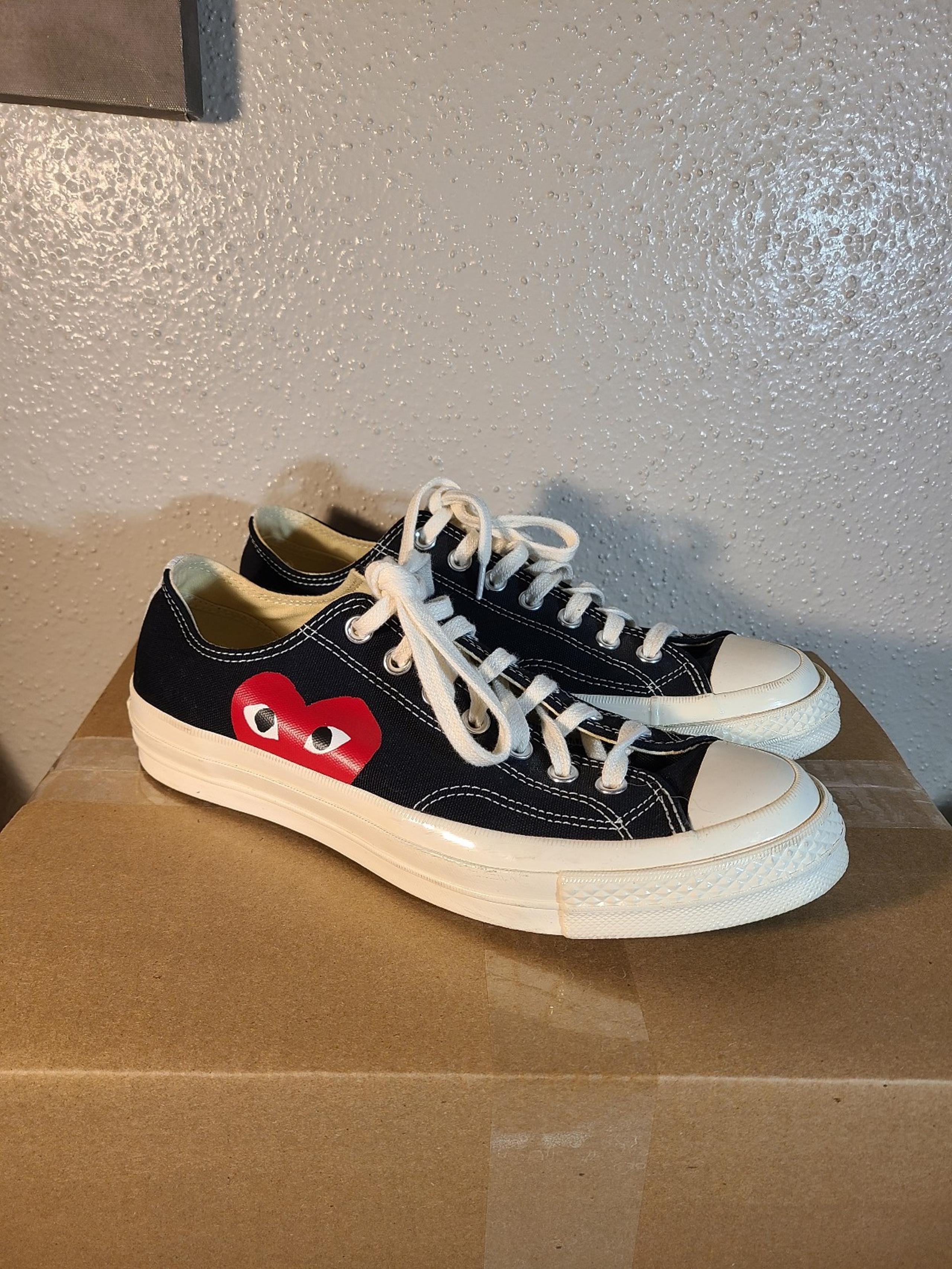 Converse Chuck 70 Low x Comme des Garcons Play size 8 1/2 men's