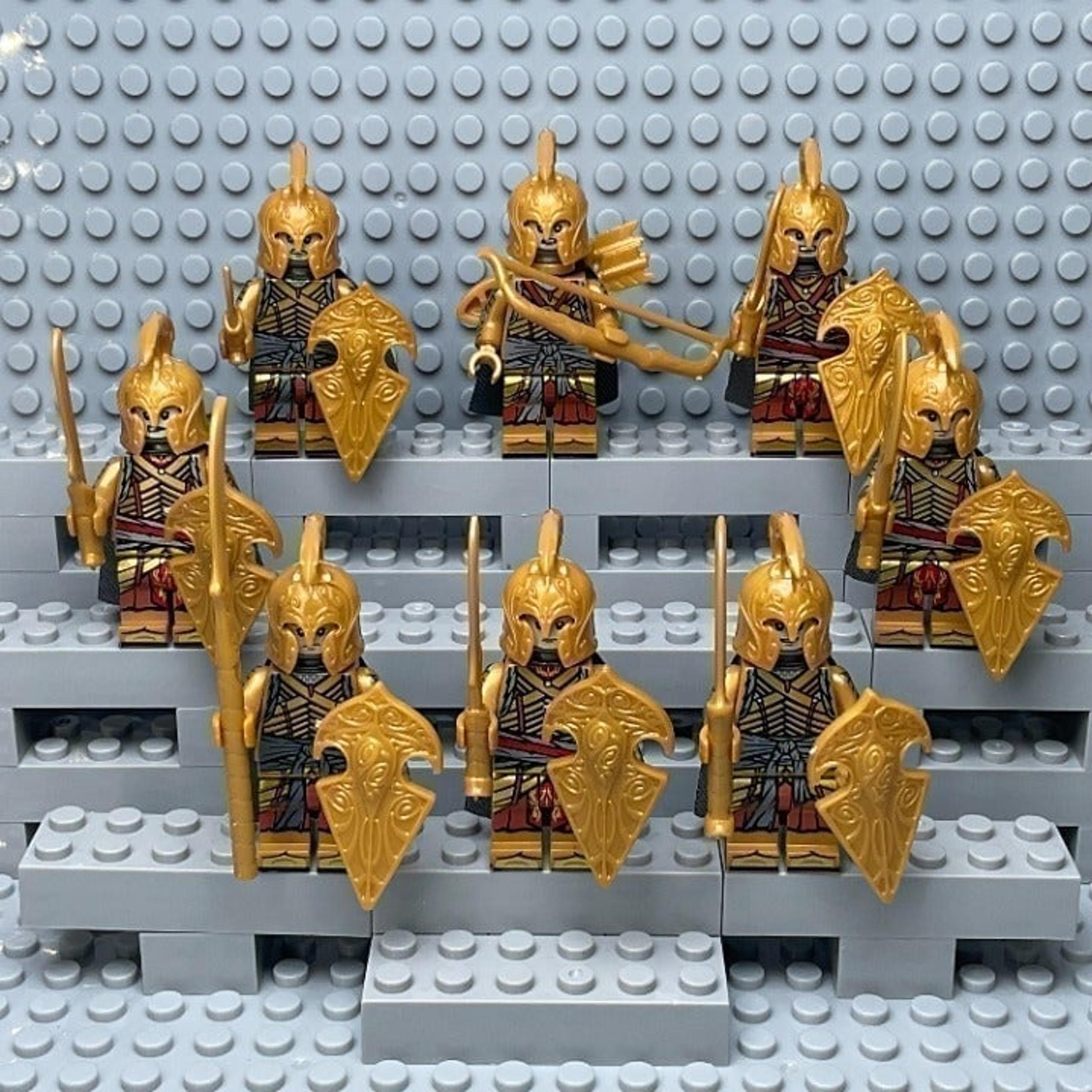 Lord of the Rings Elf Guard Custom Minifigures Lot of 8