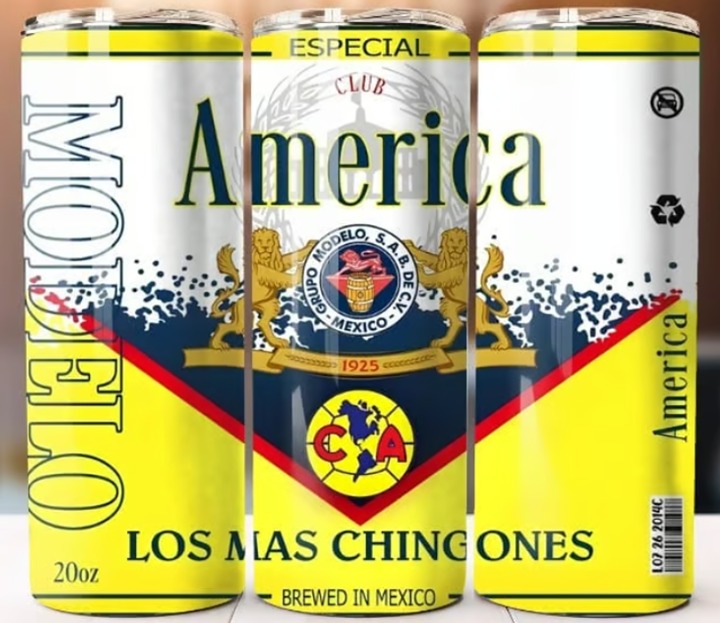 (3 cups) America Modelo Los Mas Chin Tumbler 20oz Cup Mug Stainless Steel