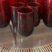 MCM Royal Red Roly Poly by Anchor Anchor Hocking Flat Tumbler & Juice Glass Set