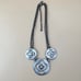 Vintage Rare MB SF Marjorie Baer Silver Necklace Brutalist Steam Punk