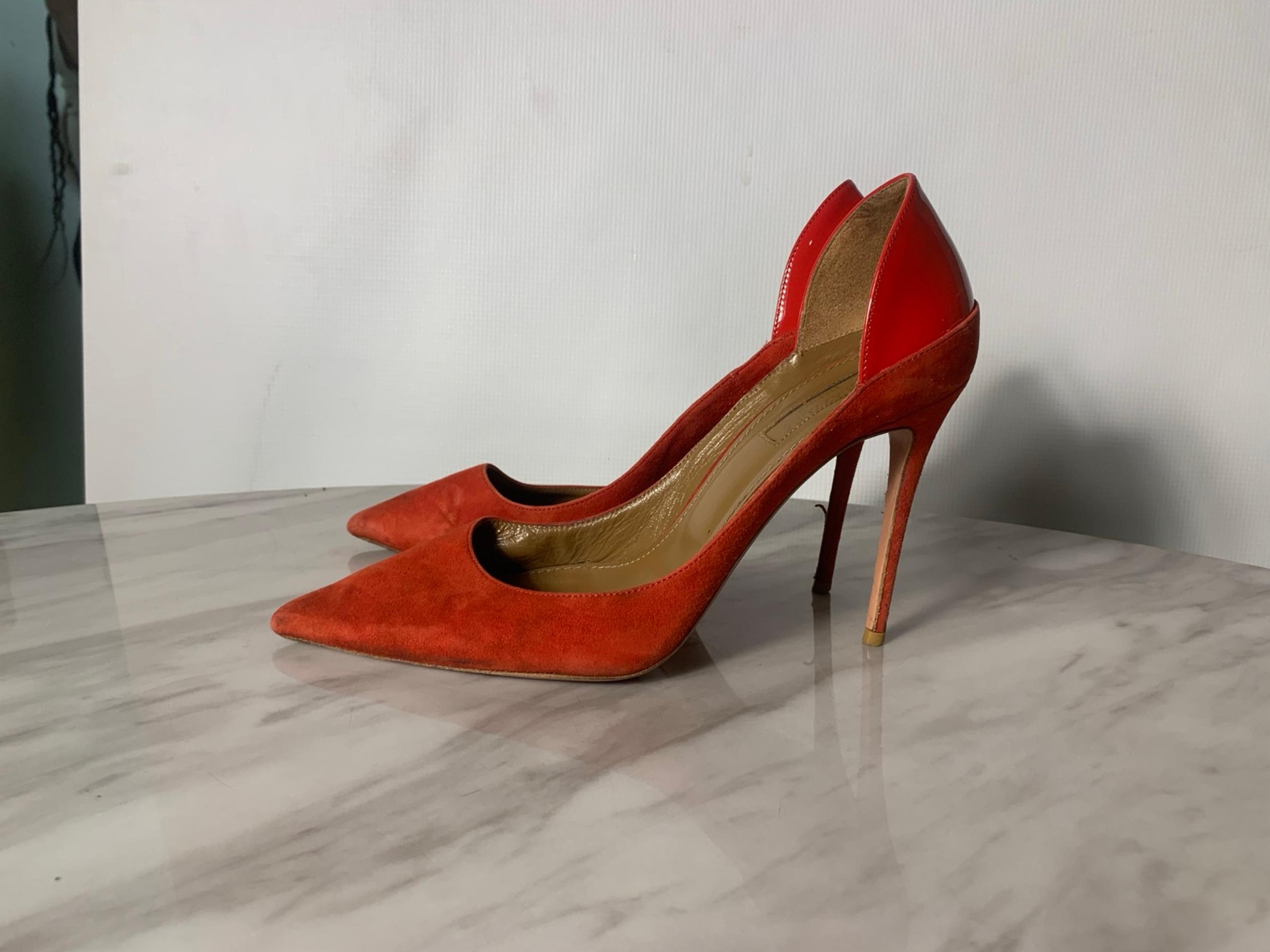 AQUAZZURA Firenze Vero Cuoio Red Heels Size 38 1/2 Women’s Shoes