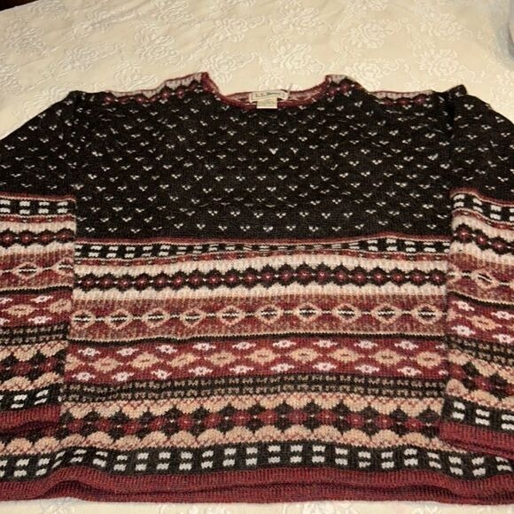 VTG L.L. Bean 100% Shetland Wood Pullover Sweater XL
