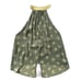 Free People Halter Top ‘Through The Night’ Green Sun Button Back Medium Shirt