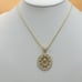 14K Gold Plated Our Lady Guadalupe Icy Pendant Heart Necklace Virgen 19.75