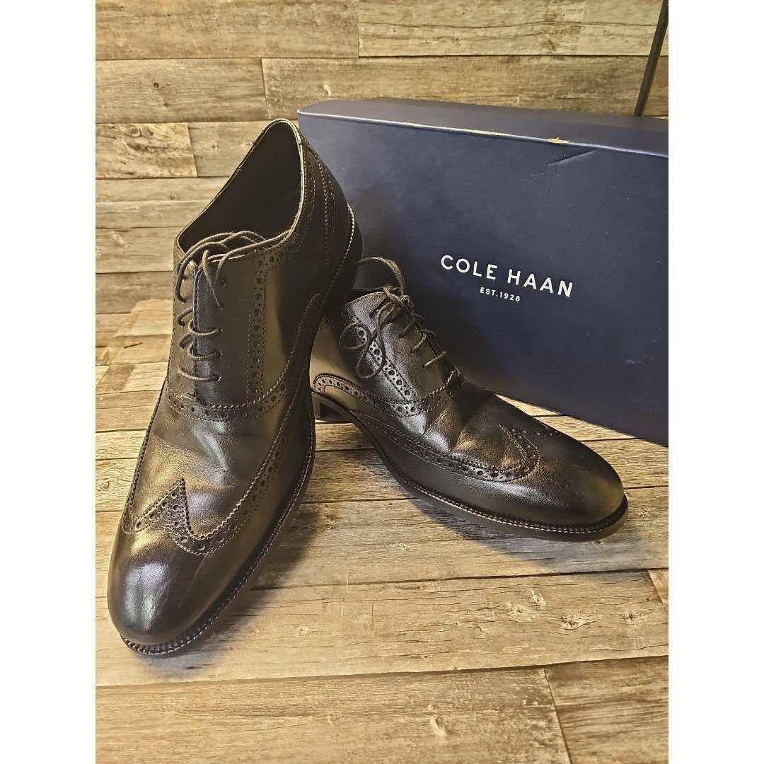 Cole Haan Williams Wing II size 13 D Men's Wearhouse dress shoes Black