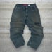 Vintage Levis Silver Tab Jeans Olive Green Wash Denim Made in USA Loose Fit 90s