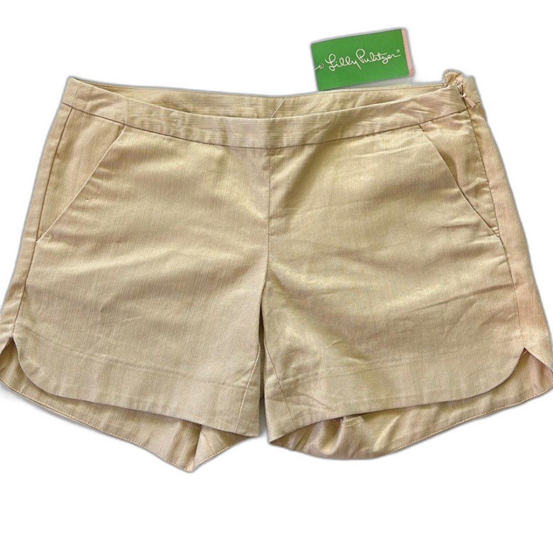 Lilly Pulitzer Metallic Shorts NWT size 00 - gorgeous