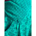 Skirt set button down teal navy button down A line skirt geometric