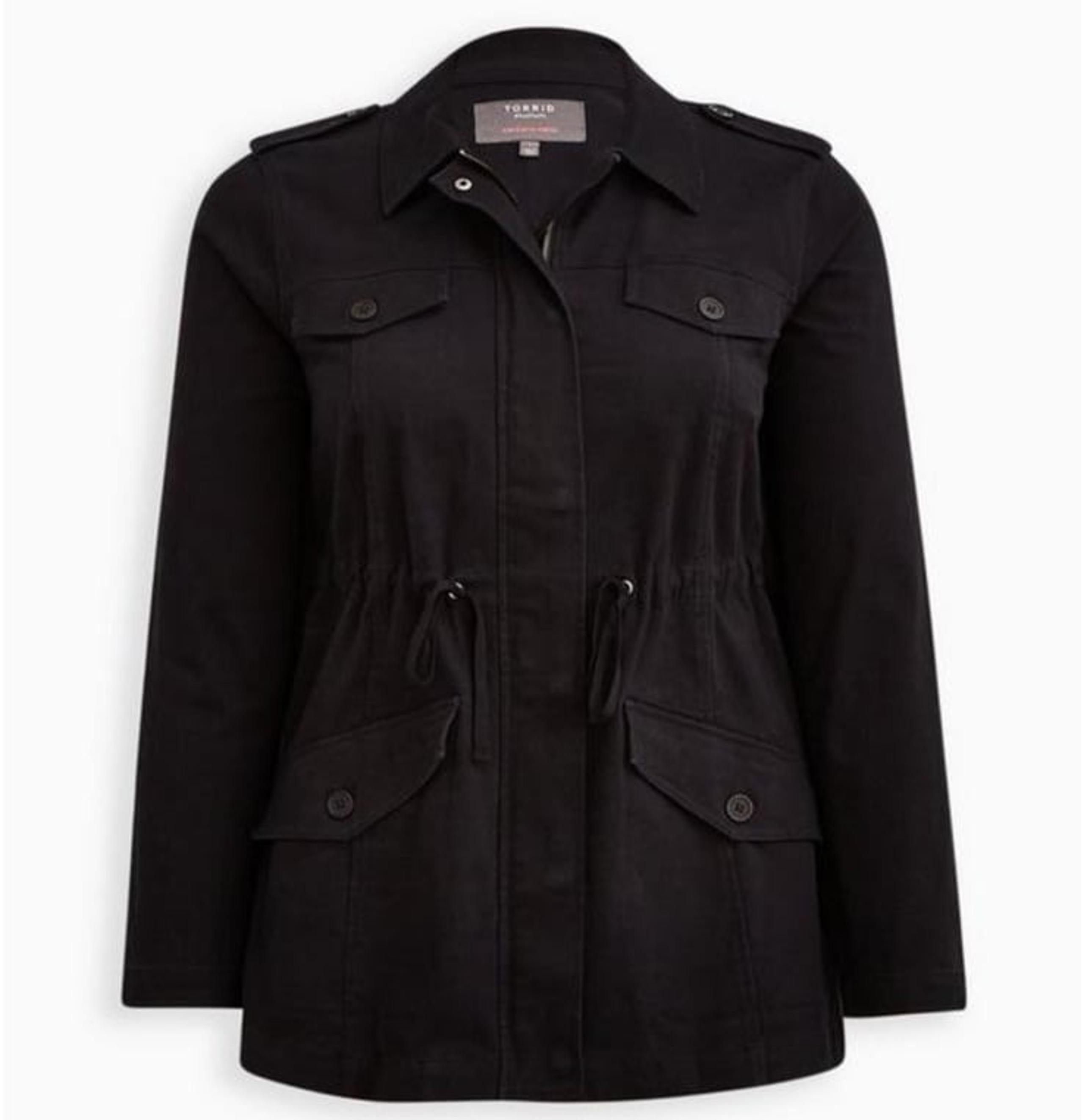 Torrid - Twill Lace-Up Back Anorak - 1