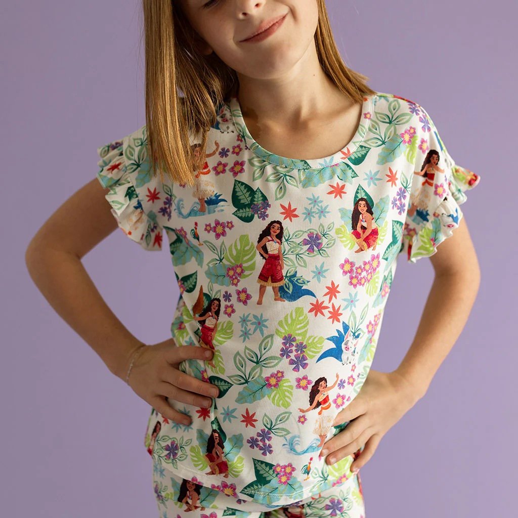 10/12 Moana Posh Peanut Ruffled Shirt
