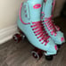 Moxi Beach Bunny Roller Skates - Blue & Pink - Size 7 (Women’s 8)