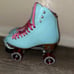 Moxi Beach Bunny Roller Skates - Blue & Pink - Size 7 (Women’s 8)