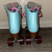 Moxi Beach Bunny Roller Skates - Blue & Pink - Size 7 (Women’s 8)