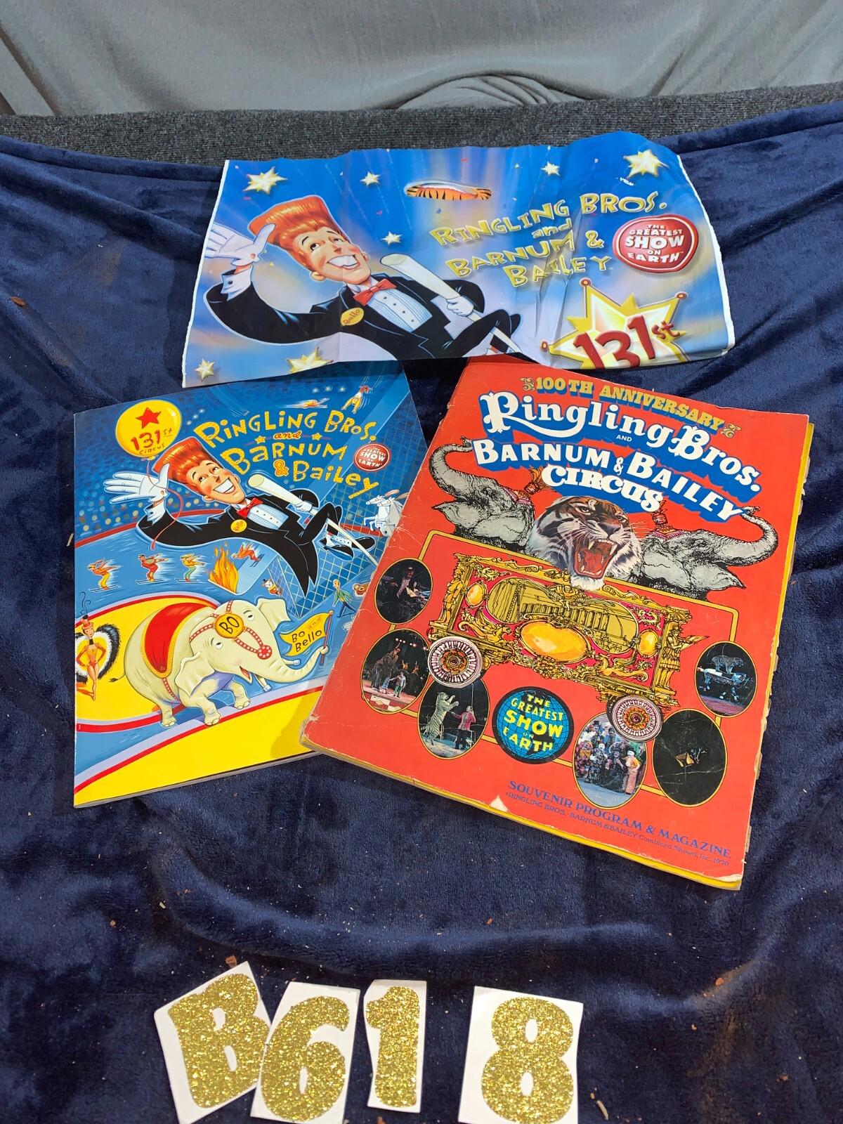 100TH ANNIVERSARY RINGLING BROS CIRCUS PROGRAM COMPLETE W/ POSTERS - 1968 RARE