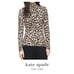 KATE SPADE Leopard Mock Neck Sweater