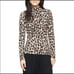 KATE SPADE Leopard Mock Neck Sweater