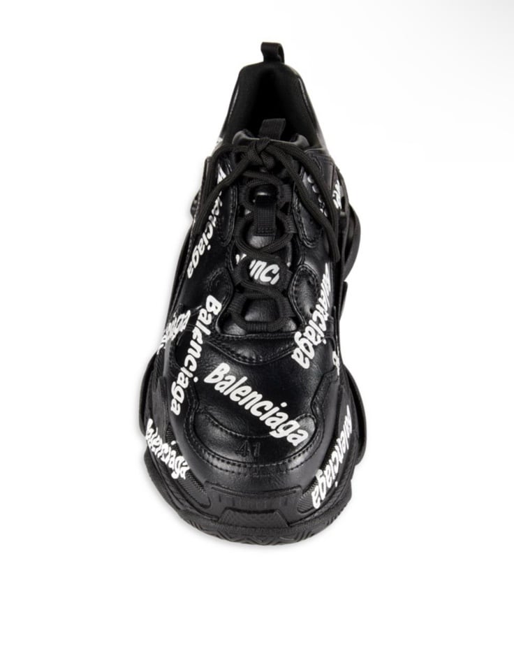 BALENCIAGA  Triple S Logo Low Top Chunky Sneakers
