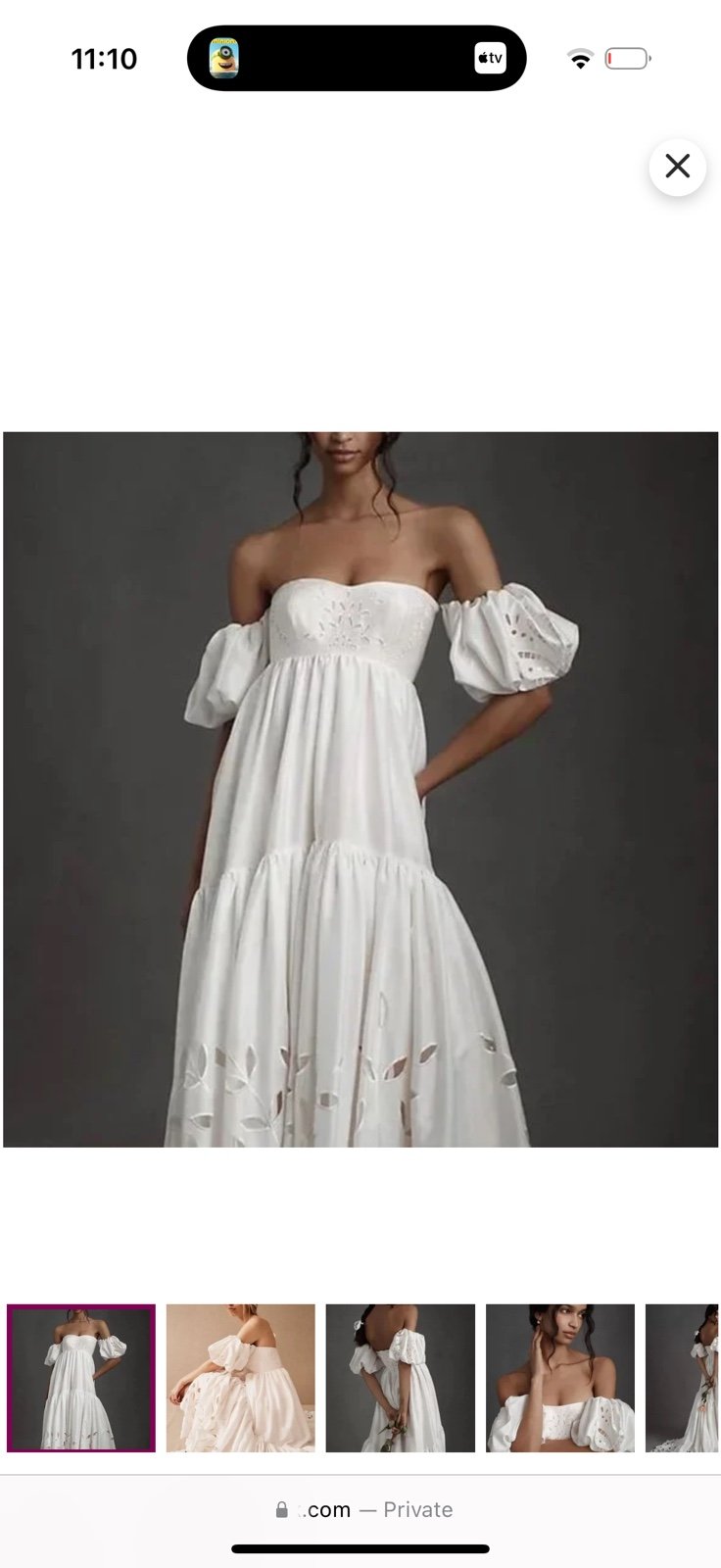 Anthropologie wedding dress