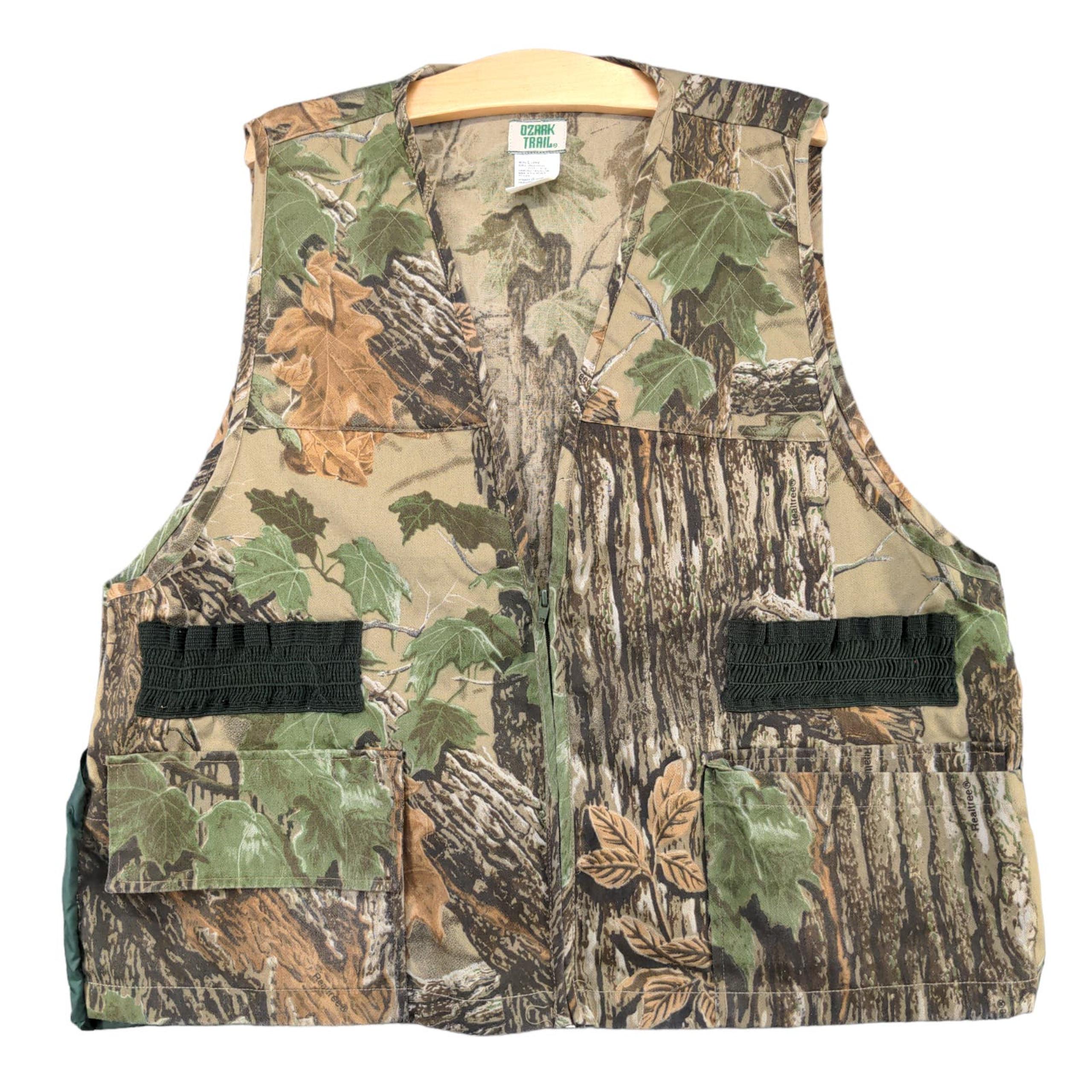 Ozark Trail Men's Zip Up Hunting Vest Multi Camouflage Large Outdoor Shooting