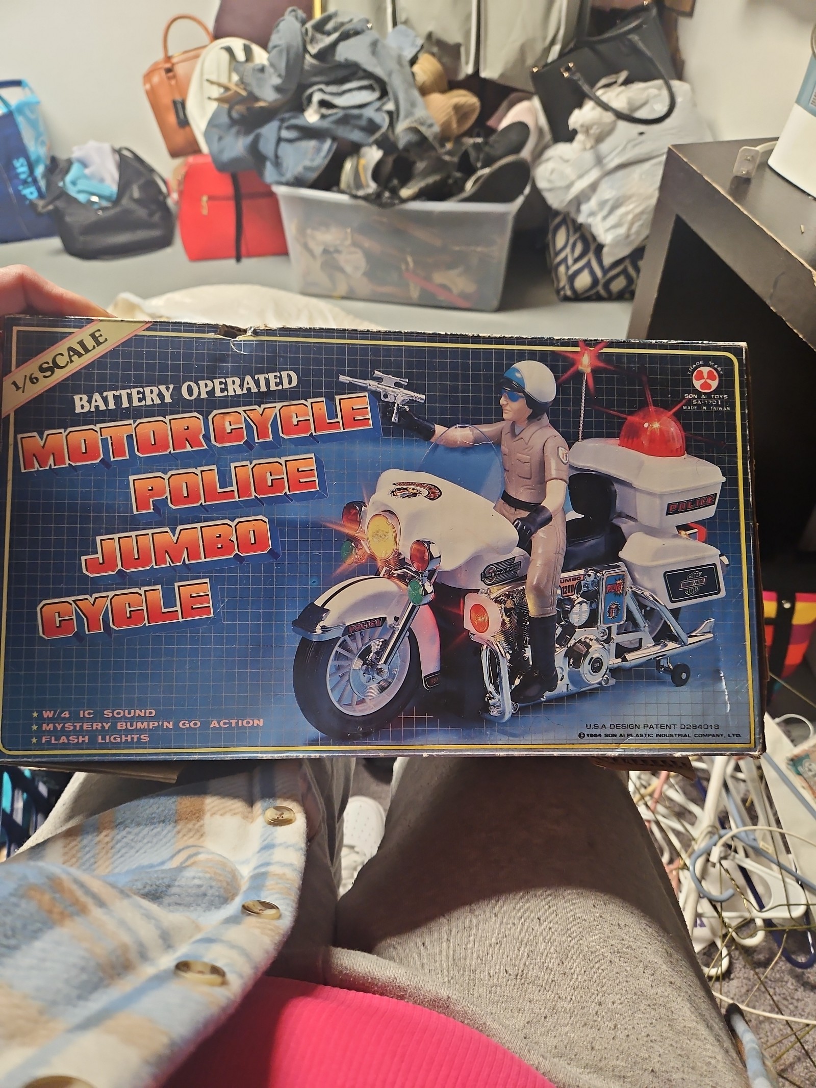 Motorcycle police toy