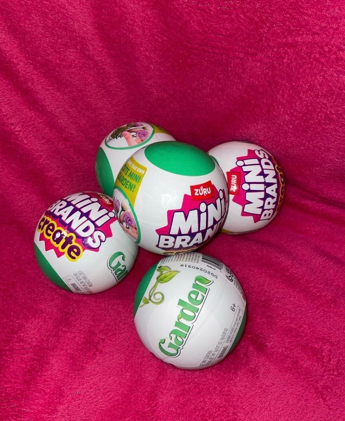 Zuru Mini Brands Create GARDEN Bundle LOT of (5) Balls