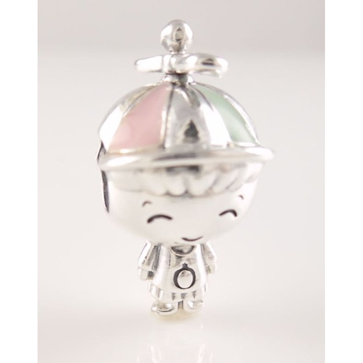 PROPELLER HAT BOY Authentic PANDORA Silver/Enamel FAMILY Charm 798015ENMX NEW!