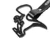 BRAND NEW 2PCS DINOSAUR BLACK JDM TSURIKAWA RING Black Handle Strap Drift Charm