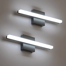 LED Bathroom Vanity Light Bar 16 Inch 9W Black IP44 Over Mirror Lighting Fixture