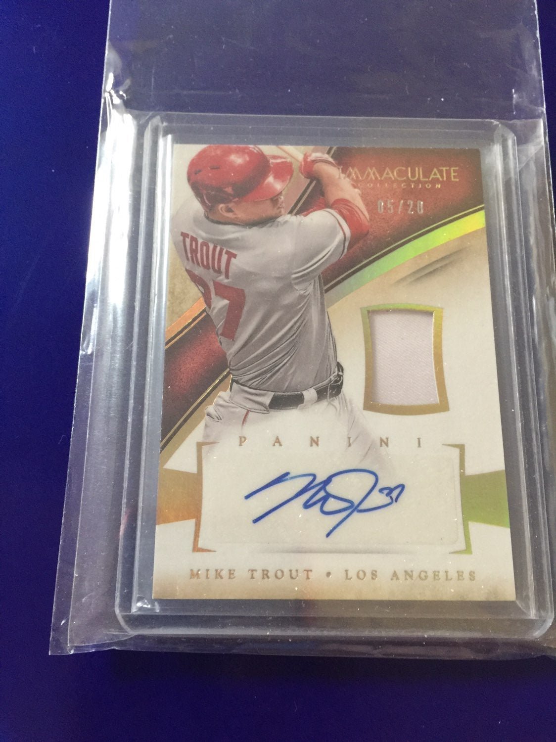 2014 Mike Trout Immaculate Auto 5/20