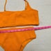 Free People x AILA BLUE orange smocked bikini