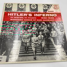 VINTAGE Hitlers Inferno Vinyl LP Records Rare, Audio Rarities, WW2 1932-1945 v
