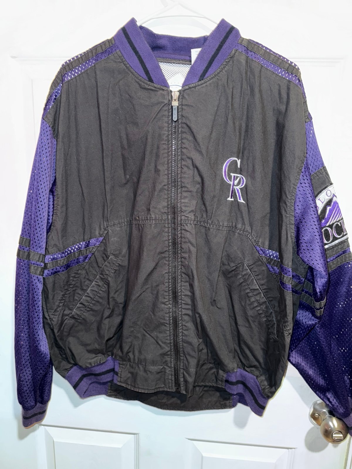 Mens Large Colorado Rockies Vintage Jacket