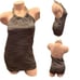Y2K Women’s Cache Halter Chain Neck Tank Top Size Medium Metallic Club