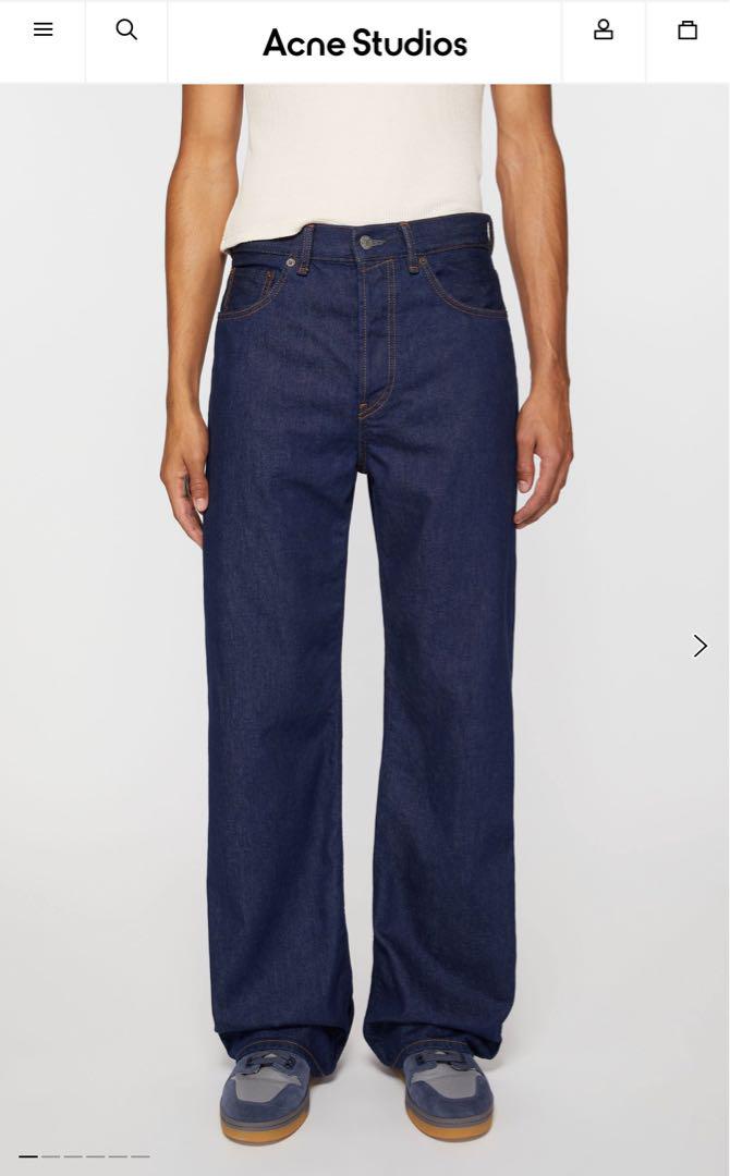 Acne Studios Loose Fit Jeans Indigo Blue 29x30